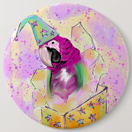 オウム 缶バッジ