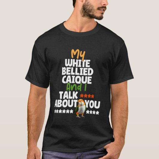 オウム 鳥飼い 鳥の飼い主 あなたについて ホオジロインコ Tシャツ (正面)