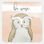 オウム | Be Wise スクエアシール (正面)