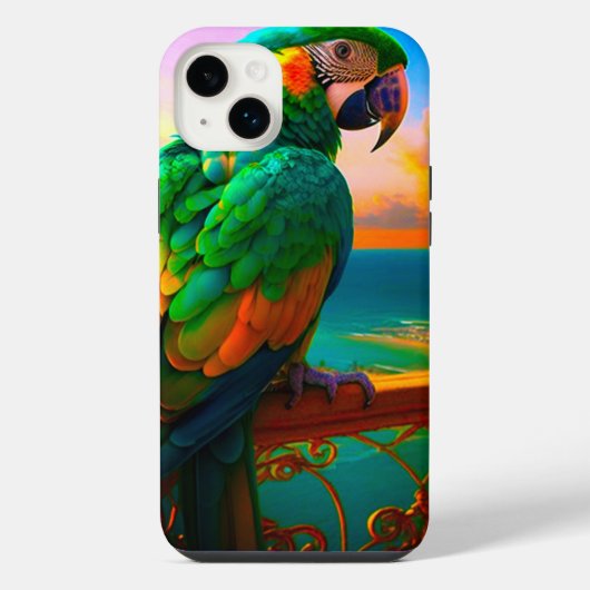 オウム iPhoneケース (裏面)