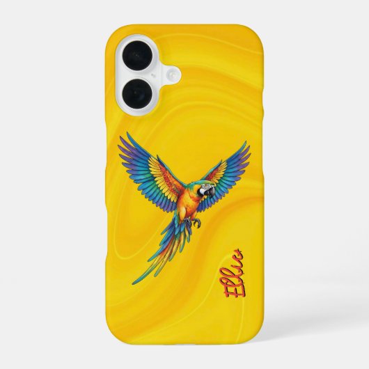 オウム iPhone 16ケース (裏面)