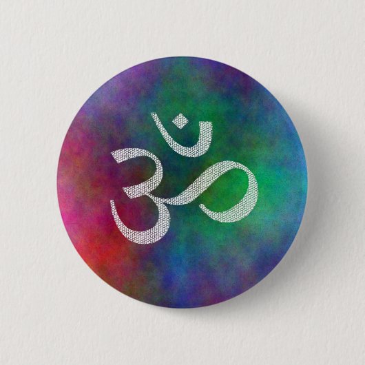 オウム- OM 缶バッジ (正面)