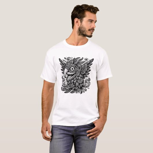 オウム Tシャツ (正面フル)