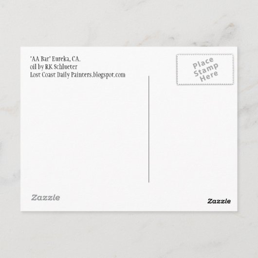 「オウムBar ポストカード (裏面)