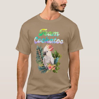オウムCockatooeam鳥の愛好家オウムの所有者のファン Tシャツ