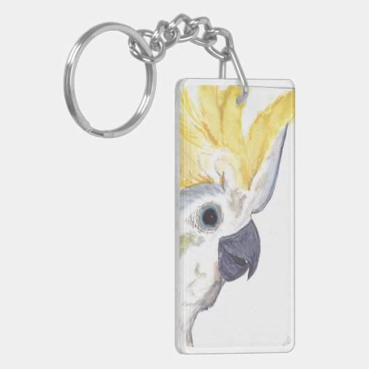 オウムKeychain キーホルダー (正面左)