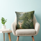 オウムoに矢を向けているキューピッドと美化して下さい クッション (椅子)