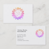 *~*オウムOMNew Age蓮の花マンダラ仏教 名刺 (正面/裏面)