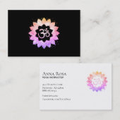 *~*オウムOMNew Age蓮の花マンダラ仏教 名刺 (正面/裏面)