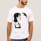 オウムTシャツ Tシャツ (正面)