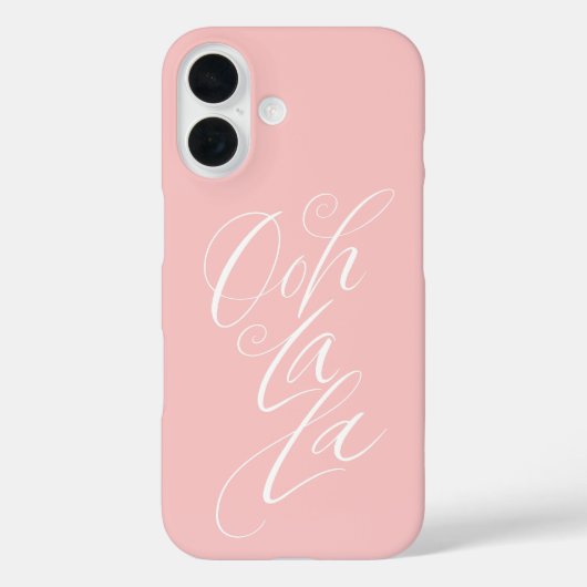 オウララセンスースフェミニンレタリング淡い色のピンク Case-Mate iPhoneケース (裏面)