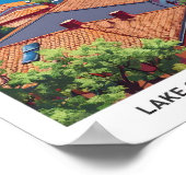 オウリド湖北マケドニア旅行の青空 ポスター (角)