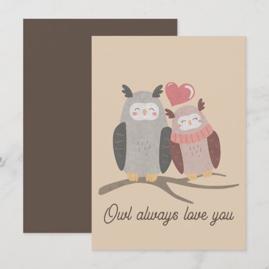 オウルオールウェイズラブユー ノートカード (正面/裏面)
