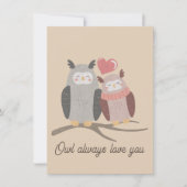 オウルオールウェイズラブユー ノートカード (正面)