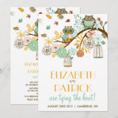 オウルカラフルズ秋/秋の結婚式招待状 招待状 (正面/裏面)