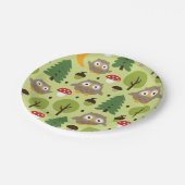 オウルズインザフォレスト紙プレート ペーパープレート (アングル)