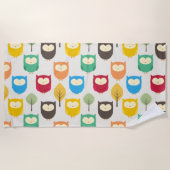 オウルズ ビーチタオル (正面)