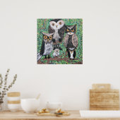 オウルファンキーズ・アクリル・アート ポスター (キッチン)