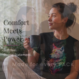 オウルフグラフィックストリートウェアTシャツ大胆でカラフル Tシャツ
