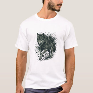 オウルフ グラフィックTシャツ - プレミアム メンズ ウルフ ストリートウェア Tシャツ