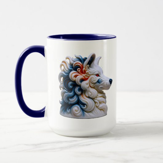 オウルフ コーヒー アート マグカップ (左)