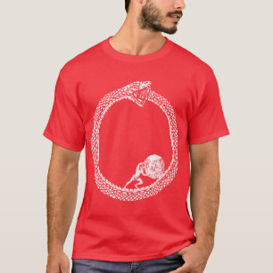 オウルボロスの蛇の中のシシュポス ユニセックス 哲学 フ Tシャツ