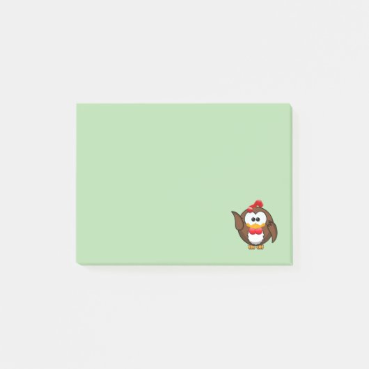 オウロフクロウ ポストイット (正面)