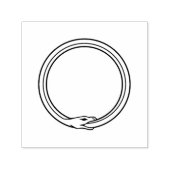 オウロボロスのヘビ黄金の自殺蛇のシンボル セルフインキングスタンプ (デザイン)