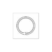 オウロボロスのヘビ黄金の自殺蛇のシンボル ラバースタンプ (インプリント)