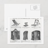 オエツマン＆コーのカタログからの椅子と東屋 ポストカード (正面/裏面)