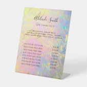 オエレガントパル価格表台座標識 台座サイン (正面)