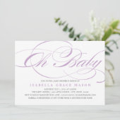 オエレガントベビー | ベビーシャワー招待状 招待状 (スタンド正面)