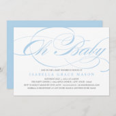 オエレガントベビー|ベビーシャワー招待状 招待状 (正面/裏面)