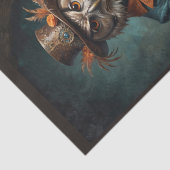 オエレガントレビクトリアンンジとブルーのフクロウの年齢 薄葉紙 (詳細)