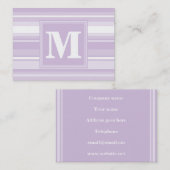 オオアザミ紫ストライプ 名刺 (正面/裏面)