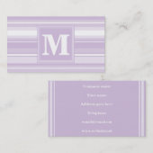 オオアザミ紫ストライプ 名刺 (正面/裏面)