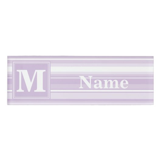 オオアザミ紫ストライプ 名札 (正面)