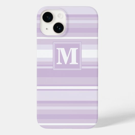 オオアザミ紫ストライプ Case-Mate iPhoneケース (裏面)