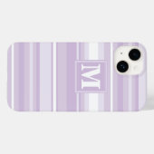 オオアザミ紫ストライプ Case-Mate iPhoneケース (裏面 (横))