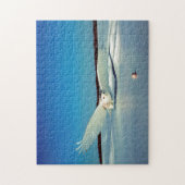 オオウ素晴らしクロウの猛禽類 ジグソーパズル (縦)