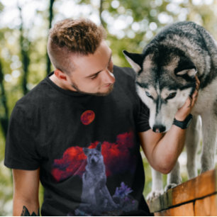 オオオカミの月 ゴシックTシャツ Tシャツ