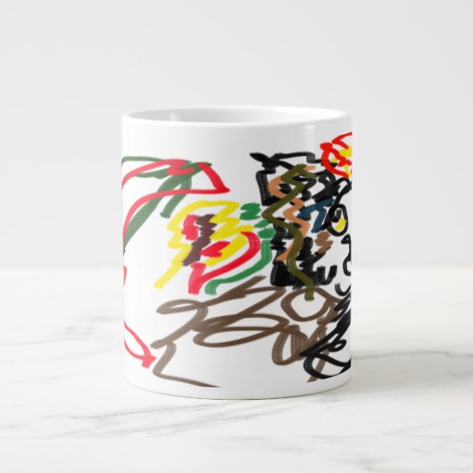 オオオカミの秋 ジャンボコーヒーマグカップ (正面)