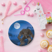 オオオカミ人狼ハロウィンフルムーンパーティー ペーパープレート (パーティー)