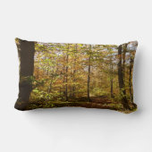 オオオカミ岩のコース秋のペンシルバニアの風景 ランバークッション (裏面)