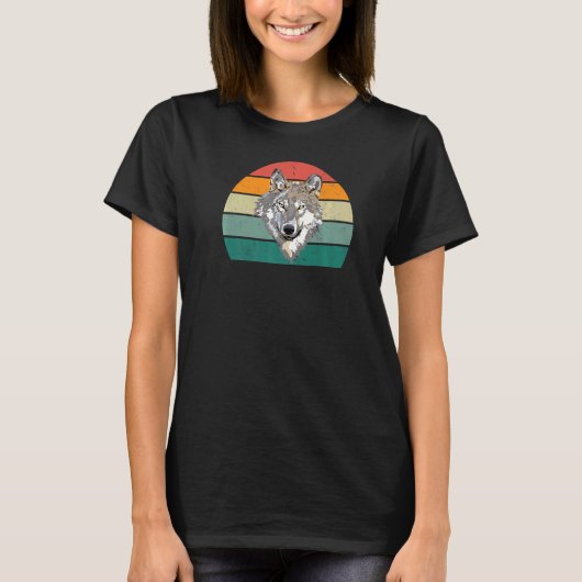 オオオカミ犬オオカミ狩り森ディアアニマ Tシャツ (正面)