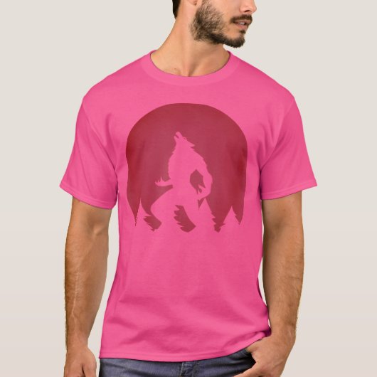 オオオカミ血レッドムーンウルフ満月の男の子女 Tシャツ (正面)