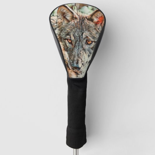 オオオカミ ゴルフヘッドカバー (正面)