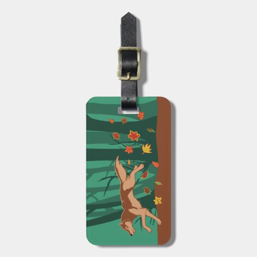 オオオカミ ラゲッジタグ (正面縦)