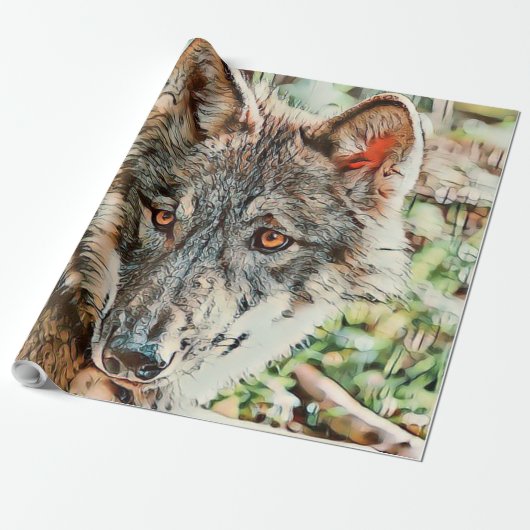 オオオカミ ラッピングペーパー (アンロールド)