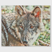 オオオカミ ラッピングペーパー (フラット)